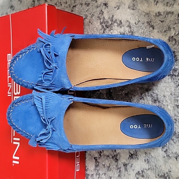 Blue Suede Loafers - Picture 2 of 3